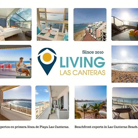 شقة Living Canteras Homes - Beachfront Casa Del Sunset لاس بالماس دي غران كاناريا